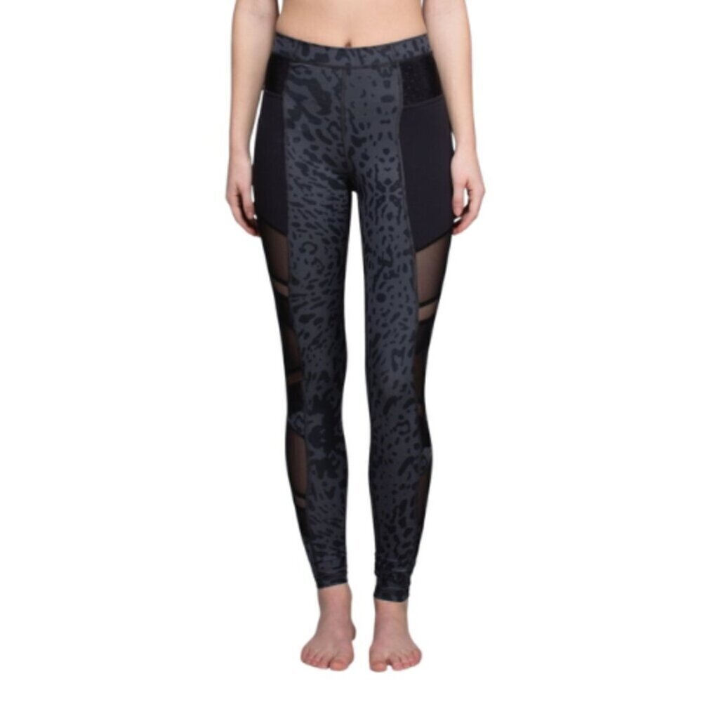 Lululemon Womens 2 Just Breathe Pant Animal Swirl Deep Coal Light